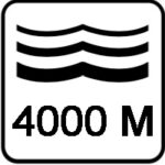 400 bar (4000m) nyomásig vízálló